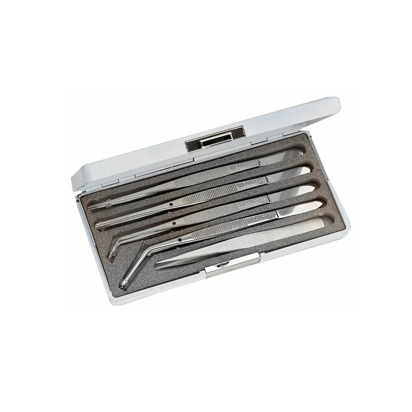 Jeu de brucelles 7 brucelles "haute précision" - Facom 147.J7 FACOM F147J7