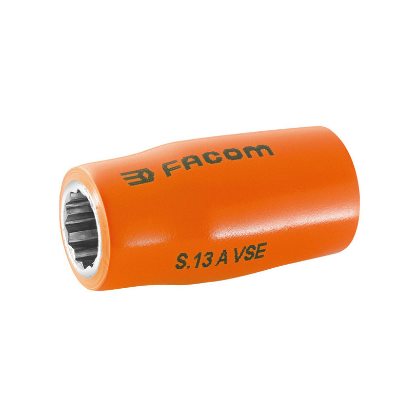 Douilles 1/2 12 pans isolées 1000 Volts série VSE Facom S.13AVSE FACOM FS13AVSE