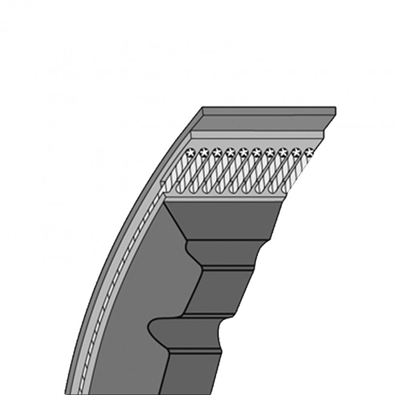 Courroie Trapézoïdale Etroite Crantée - Série XPZ - 9,7MM XPZ 587 - 587Ld/600La PREMIUM