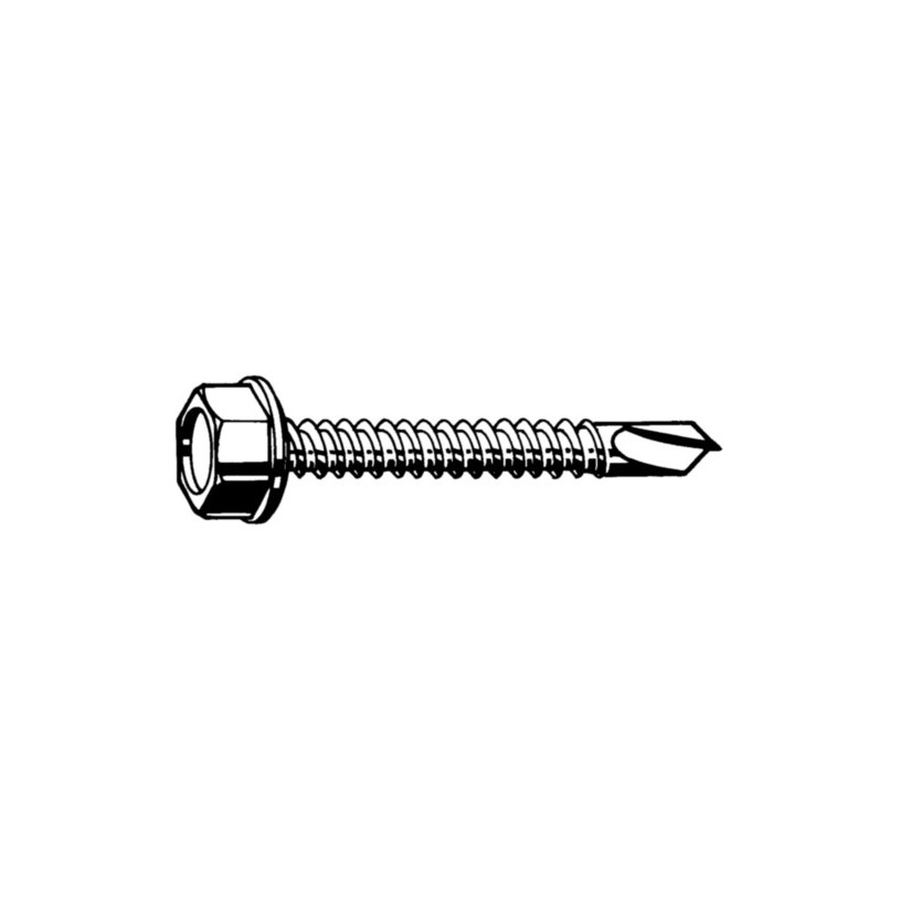 Boite de 200 vis autoperceuse TETE HEXAGONALE Ø6,3 X 60 PROMECA VISAPTH63X60