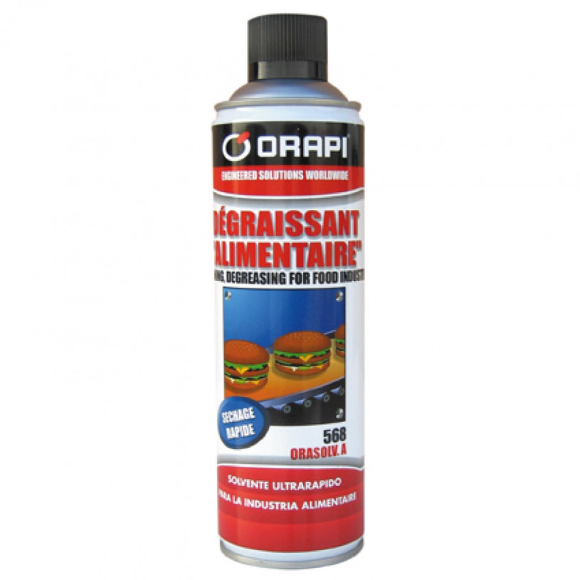 Dégraissant Sec Gras Alimentaire ORASOLV A- Aérosol 650ML - Orapi 568 ORAPI