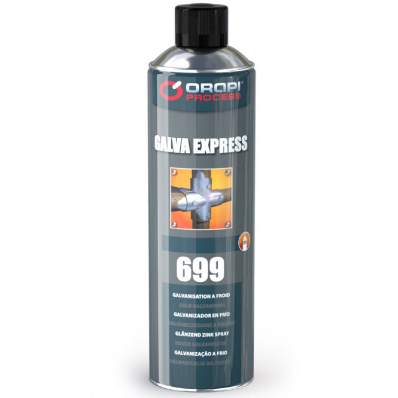 Galvanisation à Froid Brillant GALVA EXPRESS-Aérosol 650ML- Orapi 699 ORAPI