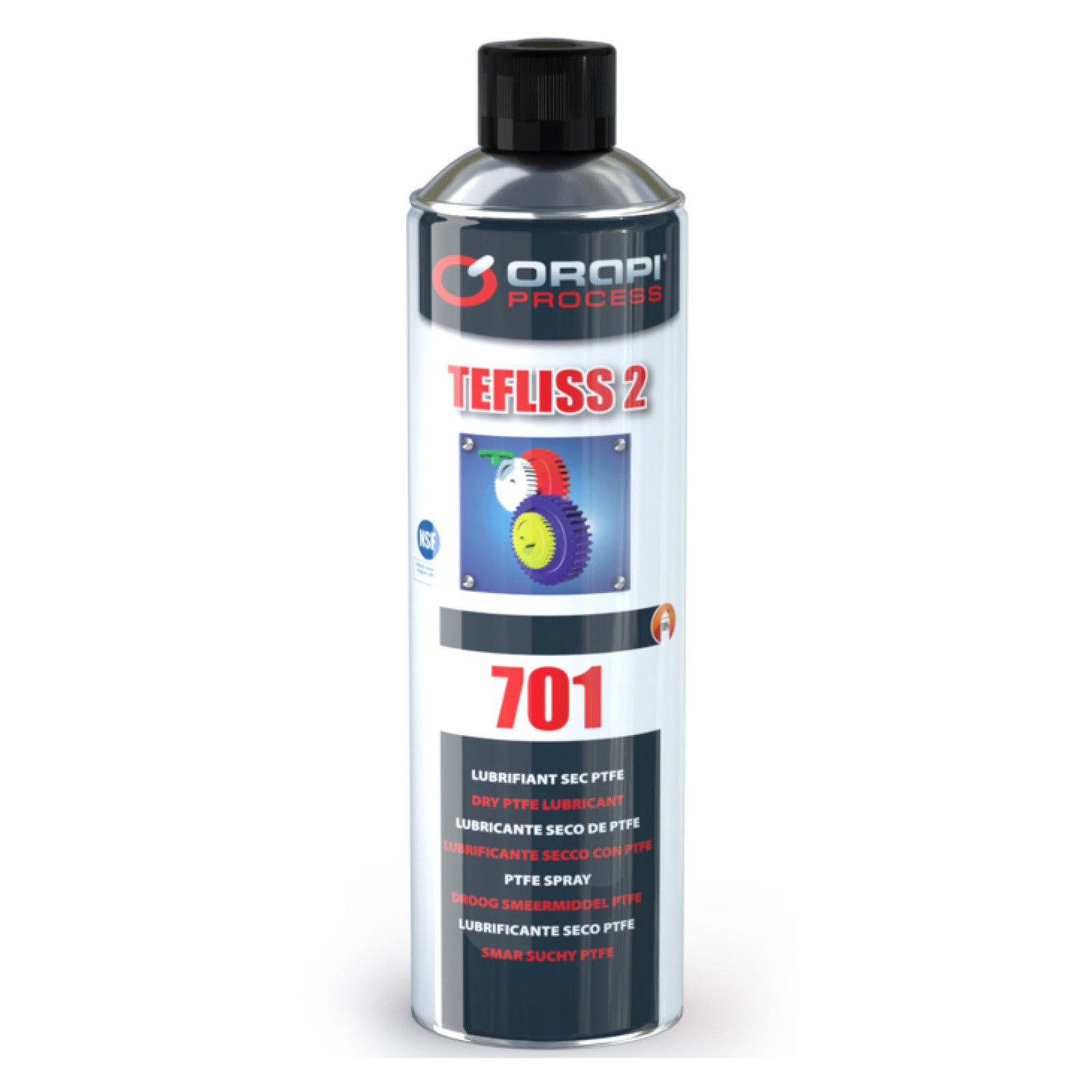 Spray lubrifiant sec PTFE pour Professionnels