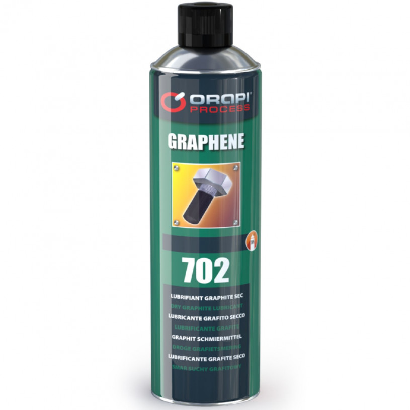 Lubrifiant Sec Graphité (900°C) GRAPHENE - Aérosol 650ML - Orapi 702 ORAPI