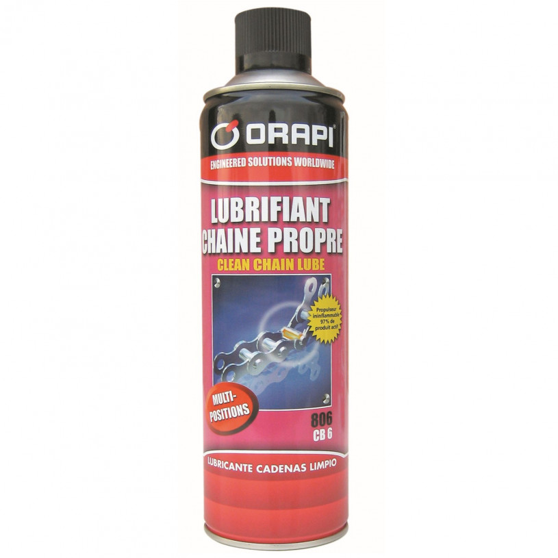 Lubrifiant Semi-Syn. Chaine Transmission CB6 -Aérosol 650ML-Orapi 806 ORAPI ORAPI806AERO650ML