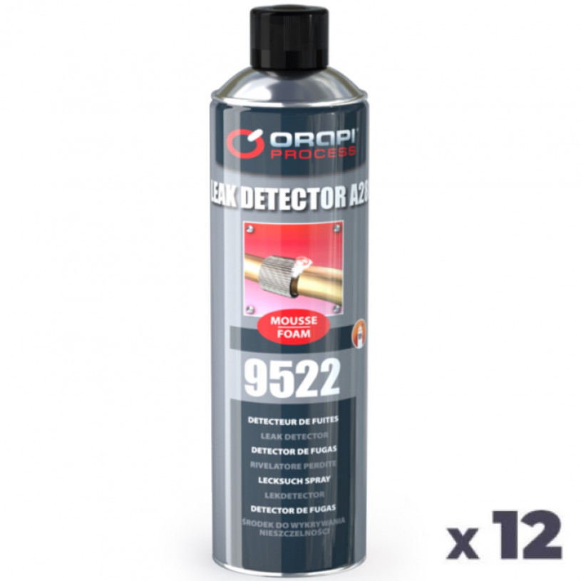 12 Détecteurs Fuites Gaz LEAK DETECTOR - Aérosol 650ML - Orapi 9522 Aérosol 650 ML ORAPI