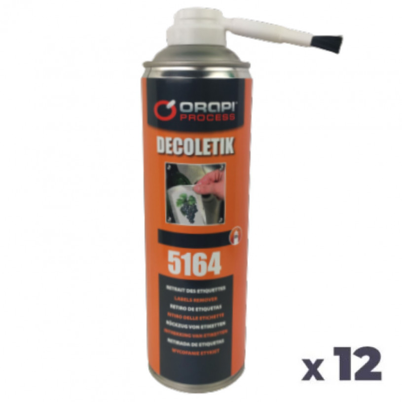 12 Décolleurs d'Etiquettes DECOLETIK - Aérosol 650 ML - ORAPI 5164 Aérosol 650 ML ORAPI