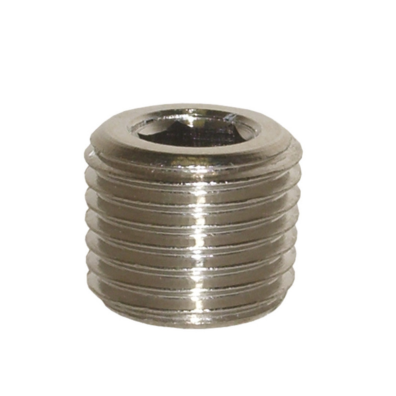 Bouchon mâle laiton six pans creux 1/4 PROMECA