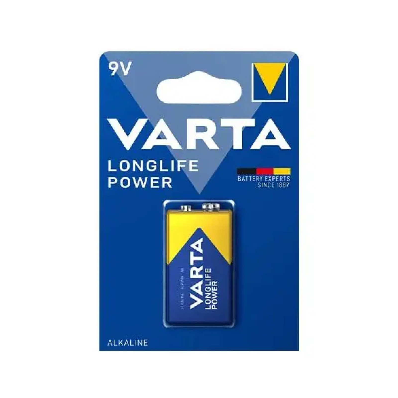 Pile Rectangulaire Alcaline VARTA - 9V - 6LR61 : Electricité - Eclairage  VARTA - Promeca