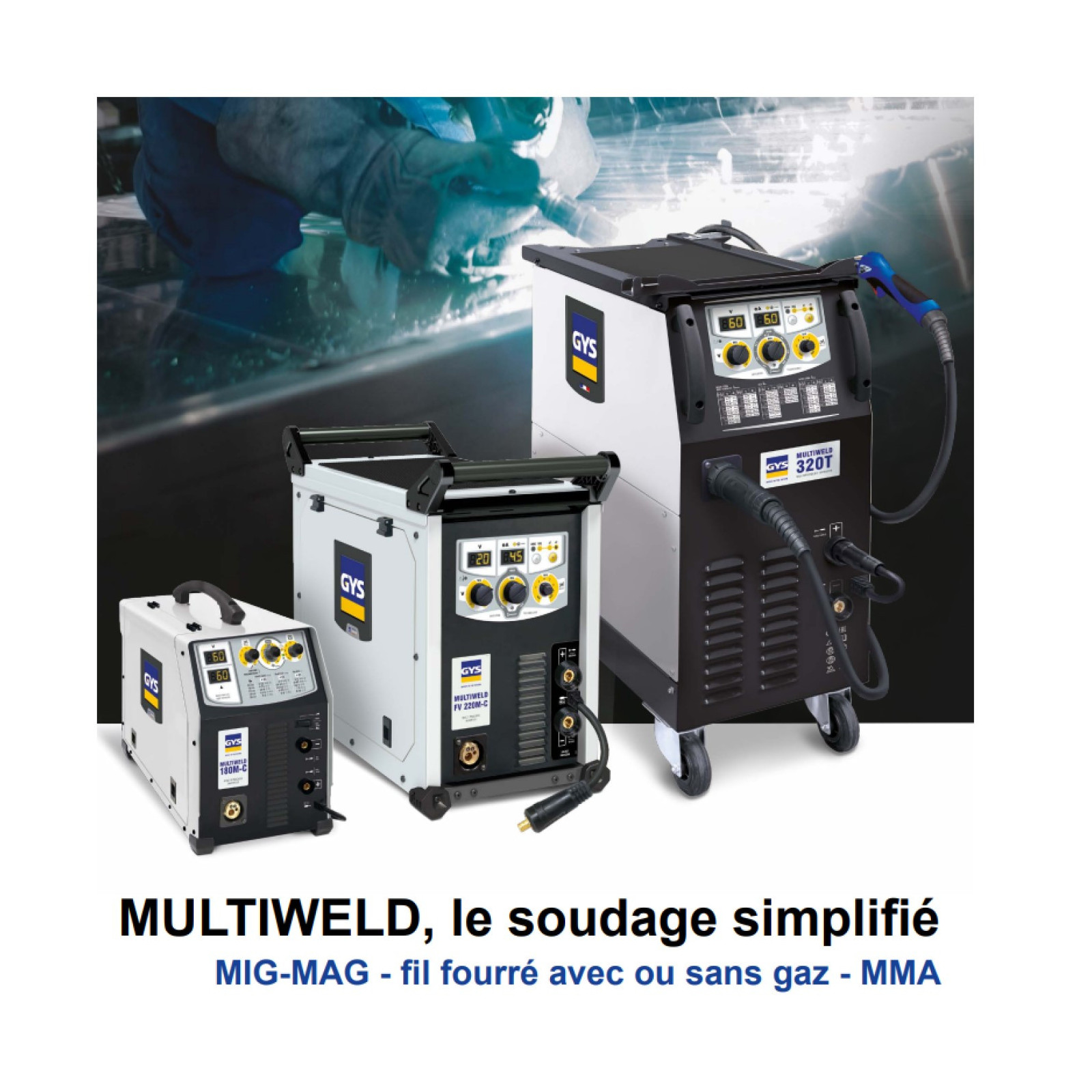 Appareil de soudure Mig/Mag 15-200A GYS
