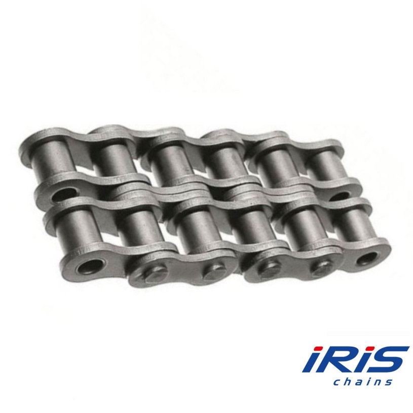 Chaine Transmission à Rouleaux Acier - Liasse 5 M - IRIS PRO® - Pas de 9,52 - Double(06B2) IRIS CHAINS CHAI952DPRO