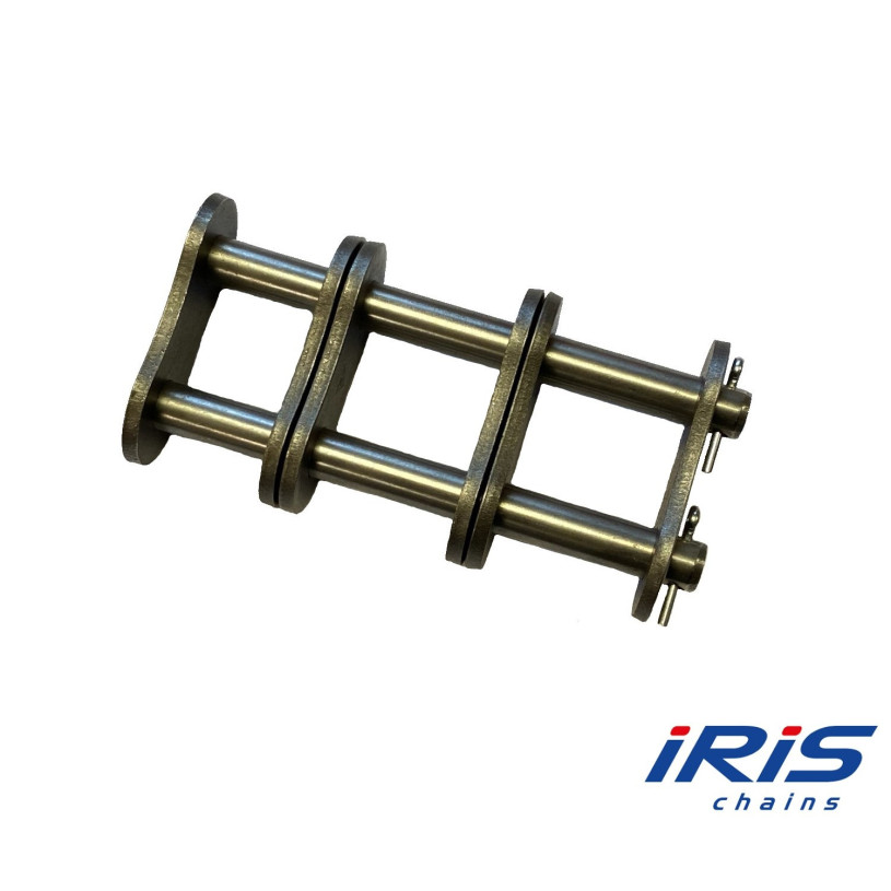 Attache Rapide Acier - IRIS PRO® - Goupille Fendue - Pas de 38,1 - Triple(24B3) IRIS CHAINS ATRA381TPRO