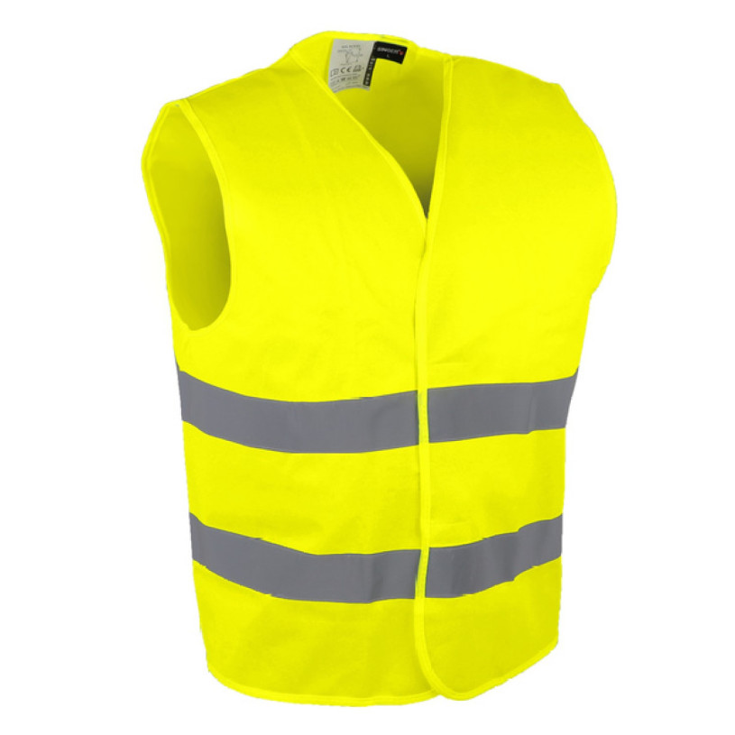 Gilet haute visibilité coloris jaune fluo - Taille XL PROMECA