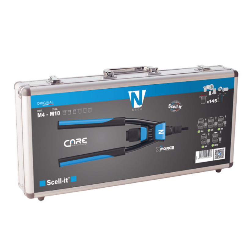 Pince à Sertir Ecrous Aveugles Manuelle à Levier Scell-it® N300 - M4 à M10 - Coffret SCELL-IT PINCSERM4-M10C