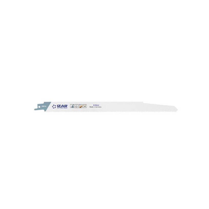 CARTE 5 LAMES SCIE SABRE 300 mm - Acier Inox IZAR TOOLS LAMESSB7