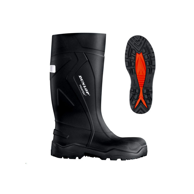Botte de sécurité PU noire PUROFORT+ S5 39 Dunlop