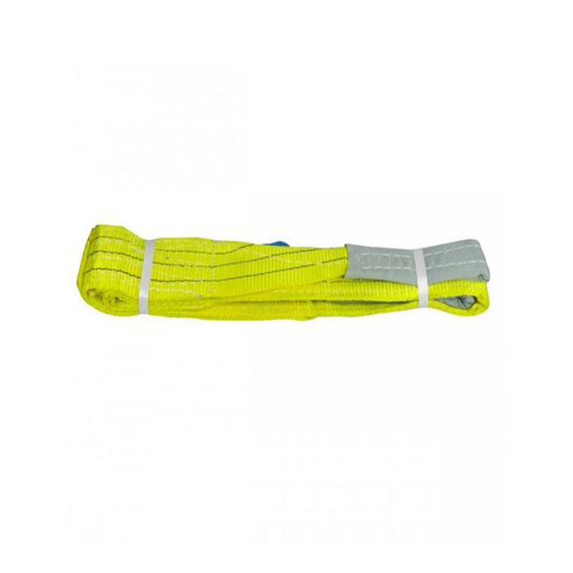 Elingue Textile Polyester Plate à 2 Boucles JAUNE - CMU 3 Tonnes - 2 Mètres PROMECA