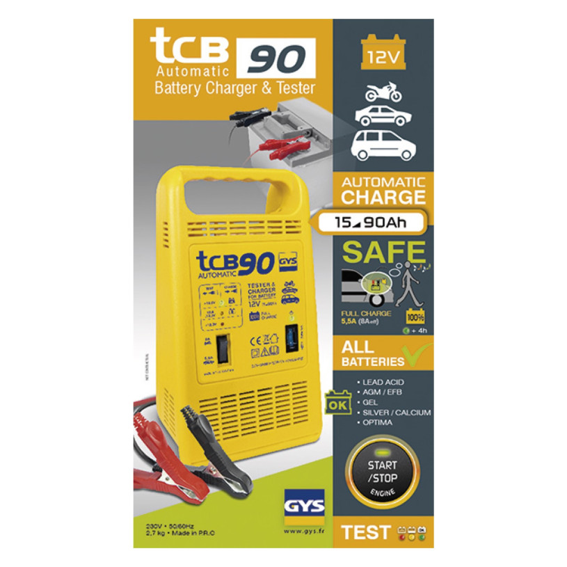 Chargeur automatique 12v - 90Ah - GYS TCB 90 GYS