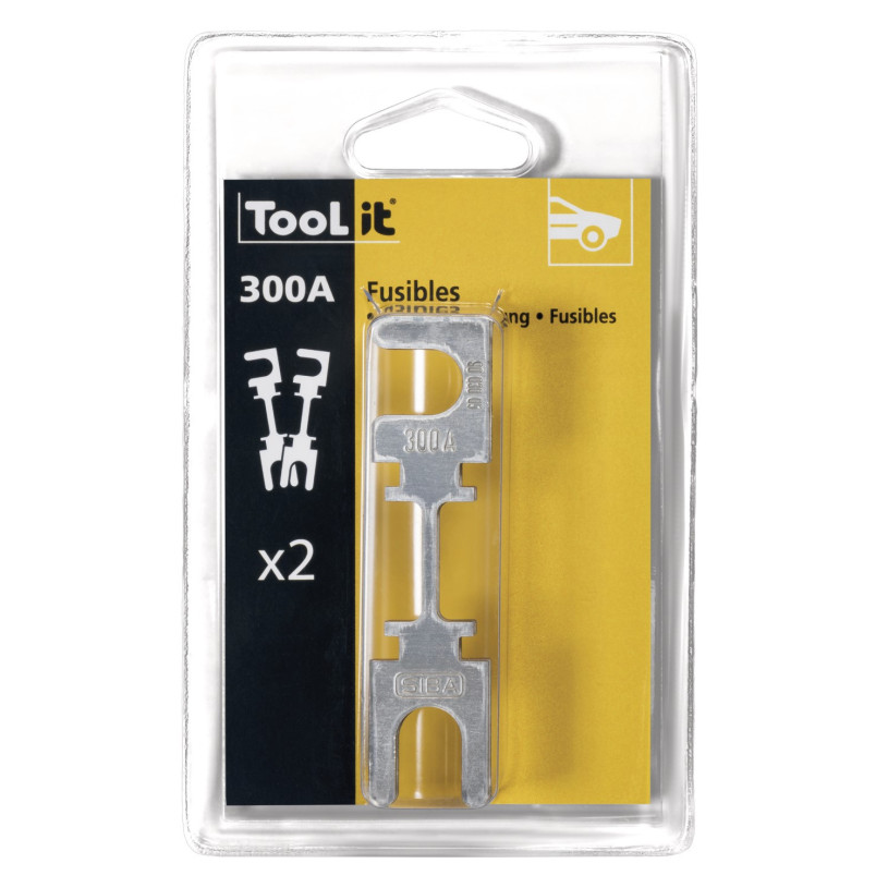Fusible Lent pour Appareils Gys®- Lot de 2 - 300 A (Startpack Truck - Startpack Pro 12.24CI) GYS CHARGYSFUS300
