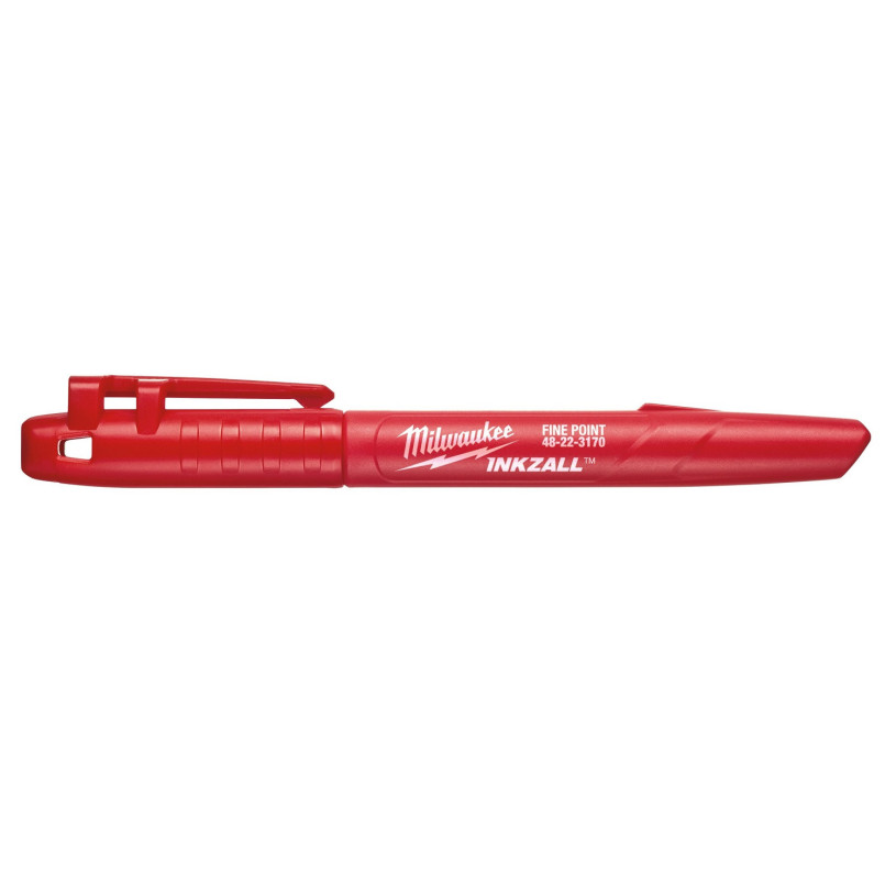 Marqueur Permanent Toutes Surfaces Pointe Fine Milwaukee® - Rouge PROMECA MARQMW48223170