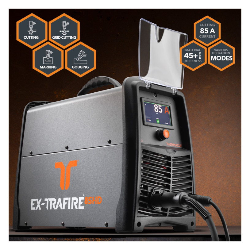 Poste Plasma Inverter 85A TMT - EX-TRAFIRE® 85HD + STARTER Kit - Triphasé - Coupe Franche : 25 MM - Séparation : 45 MM THERMACUT POSTPAEXTRAF85T