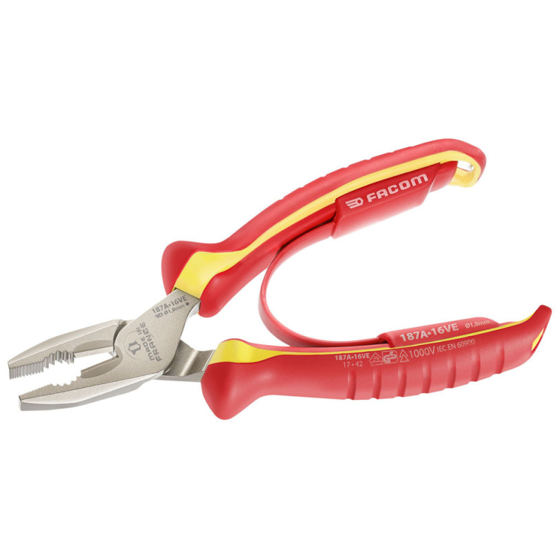 Pince universelle isolée 160mm 1000V facom 187A.16VE FACOM