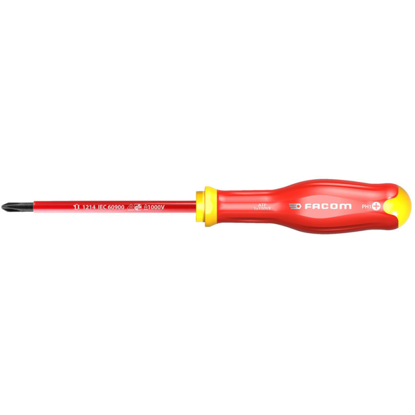 Tournevis Phillips® Lame Isolée 1 000 Volts FACOM PROTWIST® - Ph0 - Lame 75MM - ATP0X75VE FACOM FATP0X75VE