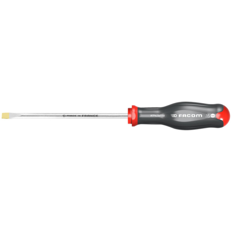 Tournevis Plat Lame Forgée FACOM PROTWIST® - Fente 6,5X1,2 - Lame 100MM - ATF6.5X100 FACOM