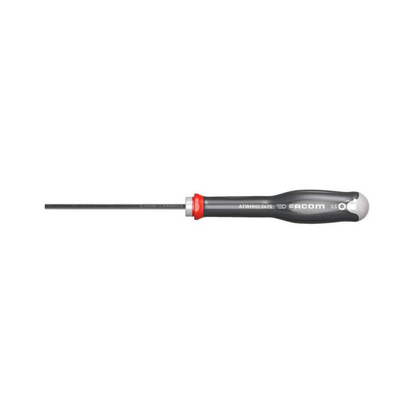 Tournevis Héxagonale 6 Pans FACOM PROTWIST® - 2,5MM - Lame 75MM - ATWHH2.5X75 FACOM FATWHH25X75