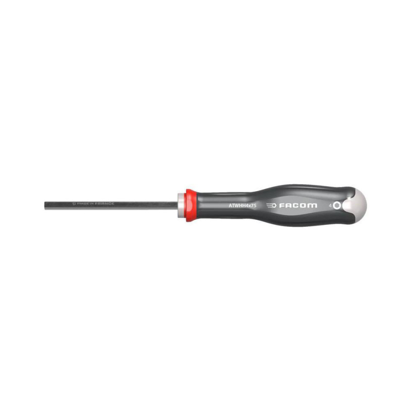 Tournevis Héxagonale 6 Pans FACOM PROTWIST® - 4,0MM - Lame 75MM - ATWHH4X75 FACOM
