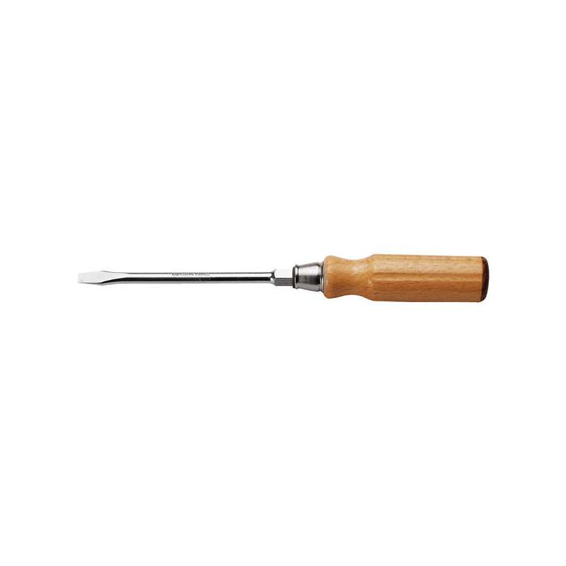 Tournevis Plat Manche Bois avec Ecrou 6 Pans FACOM® - Fente 10,0X1,6 - Lame 175MM - ATHH.10X175 FACOM FATHH10X175