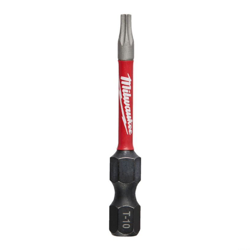 Embout de Vissage Hex ¼" Visseuse Choc Milwaukee® Empreinte Torx - T 10 - Longueur 50 MM MILWAUKEE