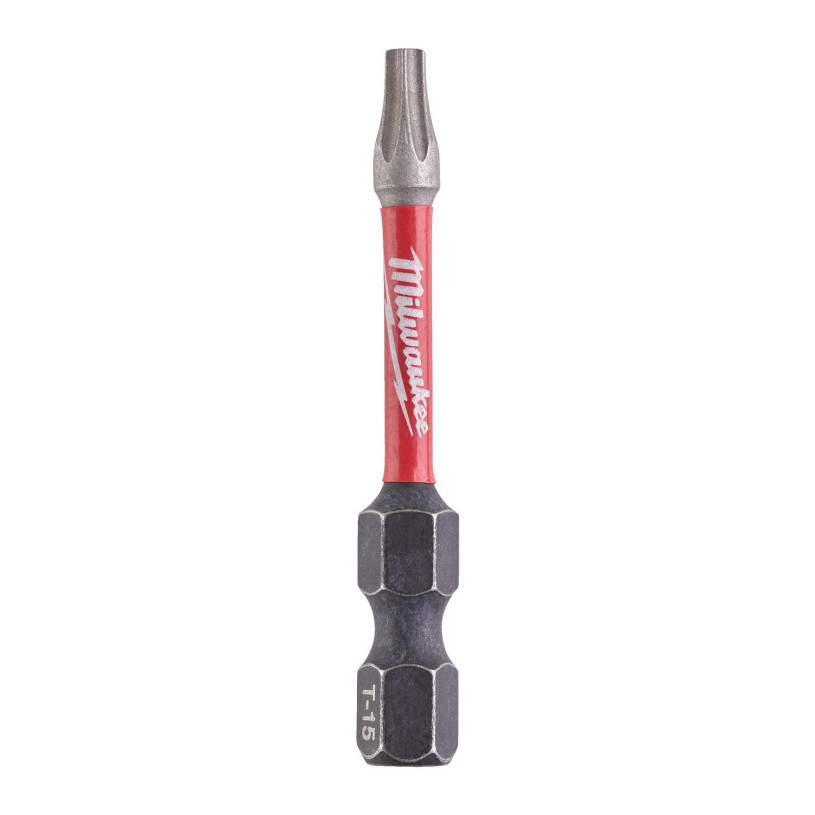 Embout de Vissage Hex ¼" Visseuse Choc Milwaukee® Empreinte Torx - T 15 - Longueur 50 MM MILWAUKEE EMBOTXMW4932451286