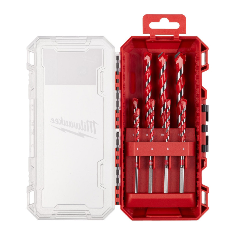 COFFRET 7 FORETS Béton milwaukee - Cylindriques -2 Taillants- Ø 4>12MM MILWAUKEE FOREBECOF08P2TMW