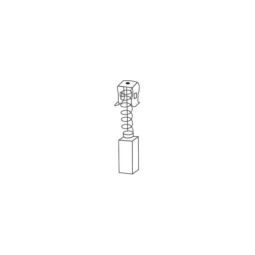 Jeu de 2 charbons Makita CB419 - Code 0861 - 6 x 9 x 11 mm PROMECA