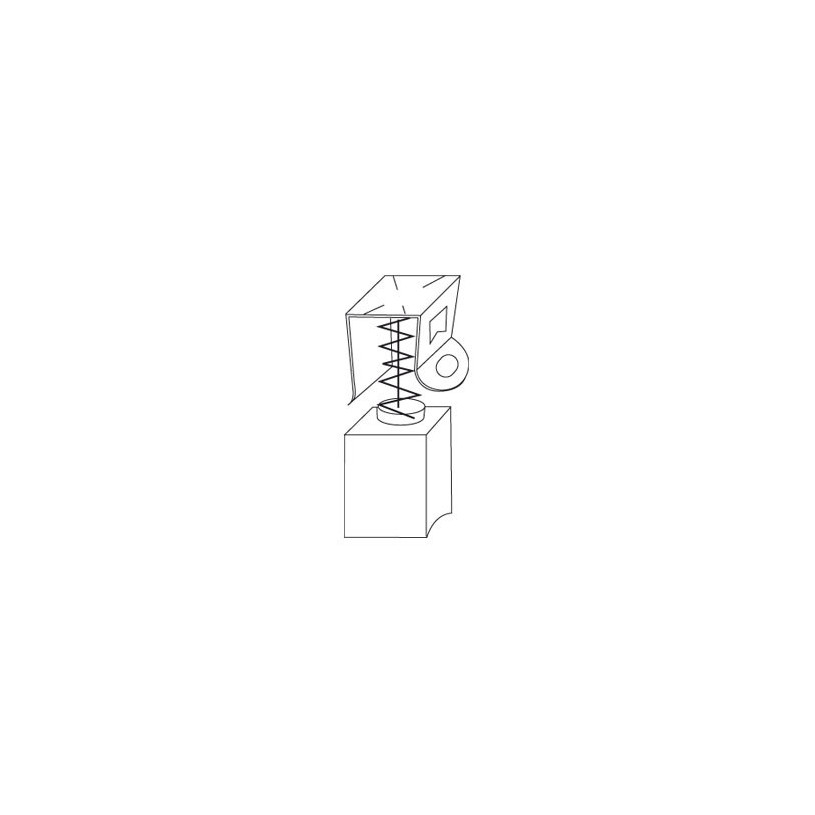 Jeu de 2 charbons Bosch - sans rupteur Code 0138 - 6 x 7,5 x 9 mm PROMECA CHARB0138