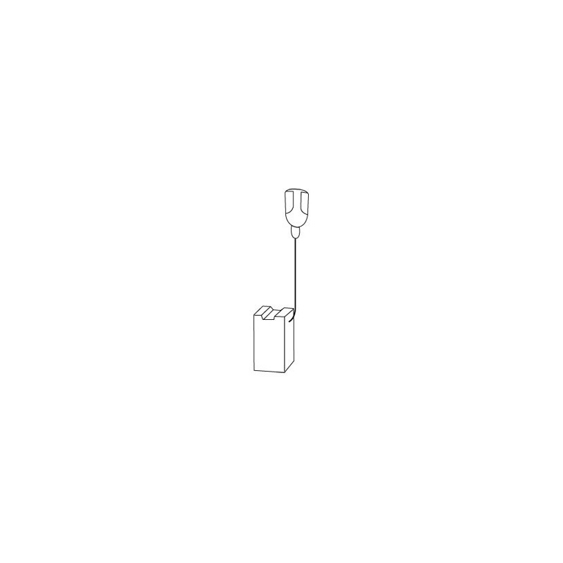 Jeu de 2 charbons Bosch - sans rupteur Code 0174 - 7 x 8 x 17 mm PROMECA CHARB0174