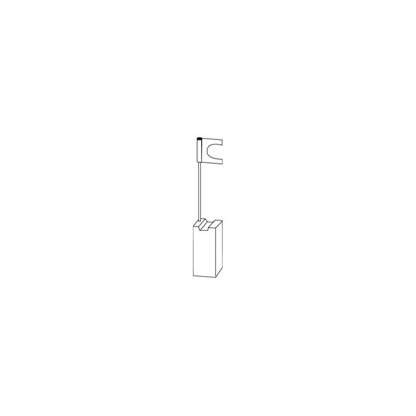 Jeu de 2 charbons Bosch - avec rupteur Code 1112X - 6,3 x 16 x 22 mm PROMECA CHARB1112X