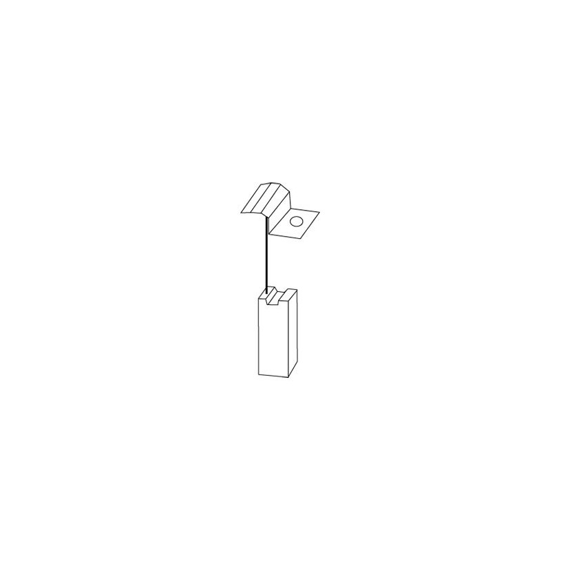 Jeu de 2 charbons Bosch - avec rupteur Code 1136 - 6,3 x 10 x 17 mm PROMECA