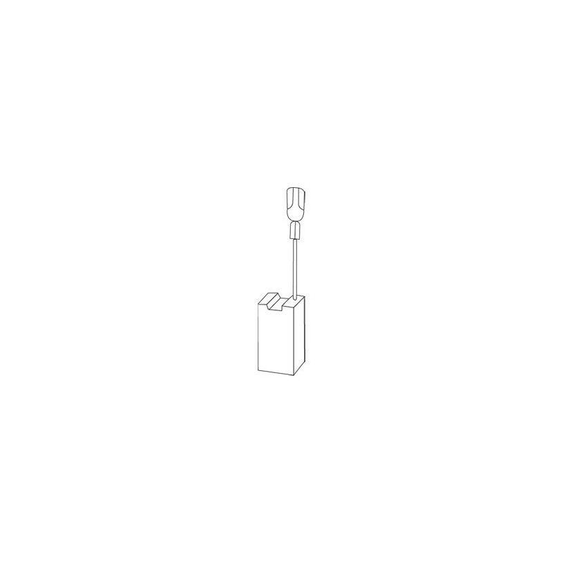 Jeu de 2 charbons Bosch - avec rupteur Code 1153 - 6,3 x 16 x 26 mm PROMECA
