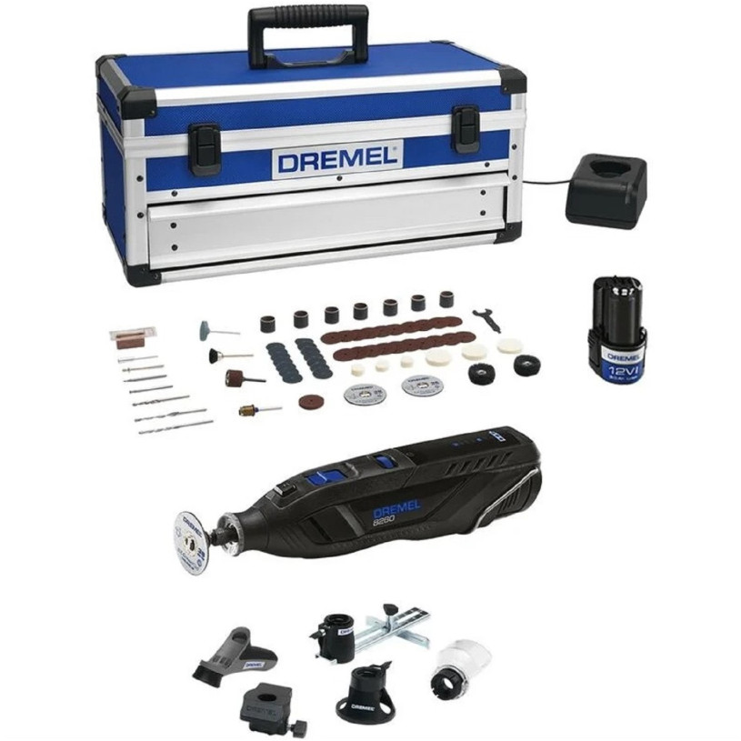 DREMEL8260-5/65 Ss Fil +1 batt. 12V-3Ah + Coffret + 65 Accessoires BOSCH