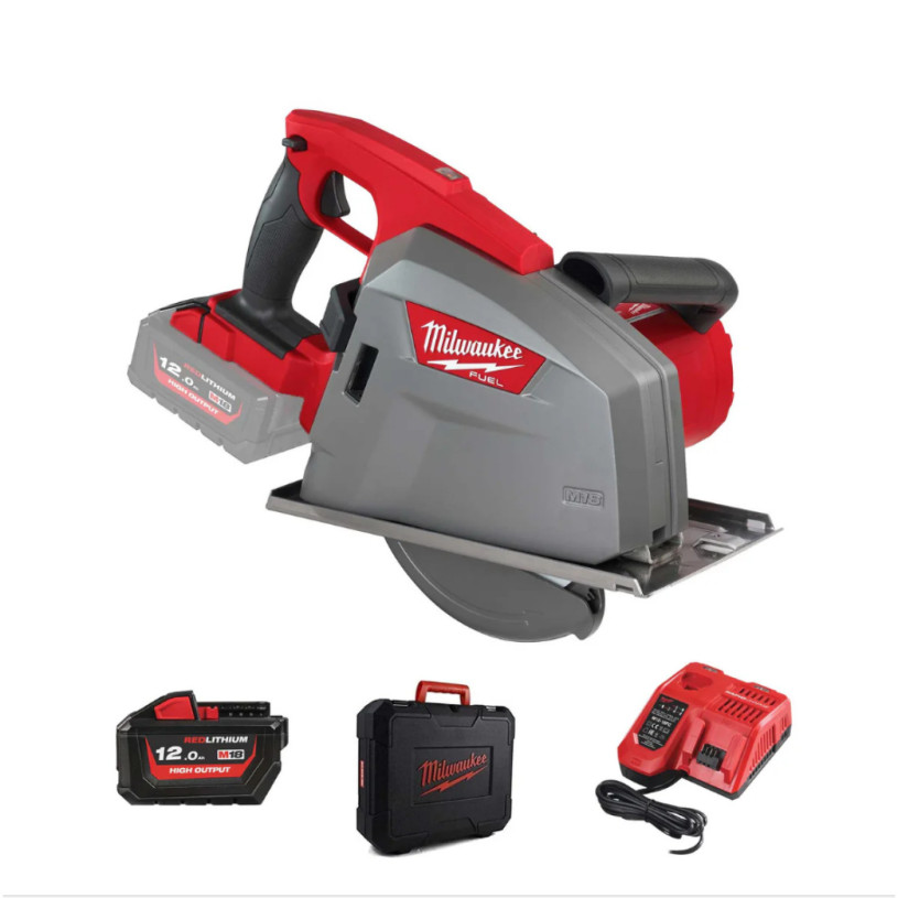 Scie Circulaire Milwaukee® 18 V Ø190 - Coupe 66MM + Box Plastic - 1 Batterie 18V/12,0Ah + Chargeur - M18 FMCS66-121C MILWAUKEE MILW18FMCS66-121C