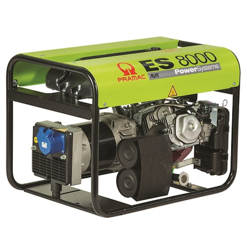 Groupe Electrogène Mono Essence 5,5/6,4Kw PRAMAC® - ES 8000 AVR - Moteur Honda GX390 PRAMAC GROUELM05.5KWAES01