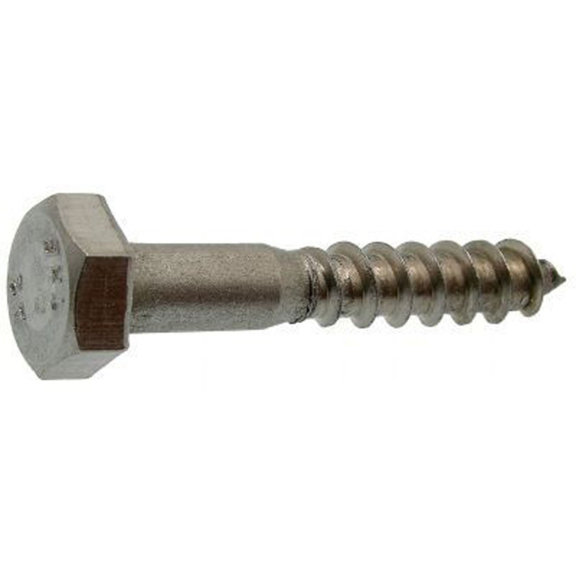 Tirefond Bois Acier Zingué Ø 8 x 50 mm PROMECA
