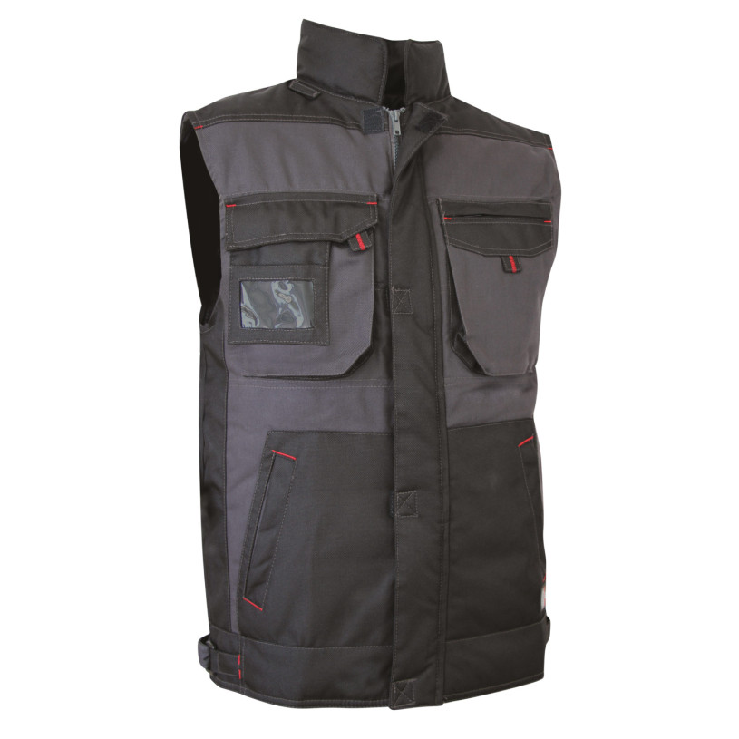 GILET Noir/Gris CotonPolyester LMA Lebeurre® SABLE -Taille 38/40 (2-S) LMA Lebeurre