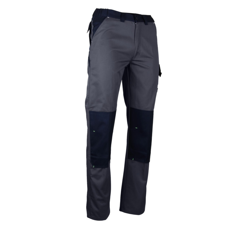 Pantalon de Travail Gris/Noir CotonPolyester LMA Lebeurre® SULF - Taille 36 (XS) LMA Lebeurre