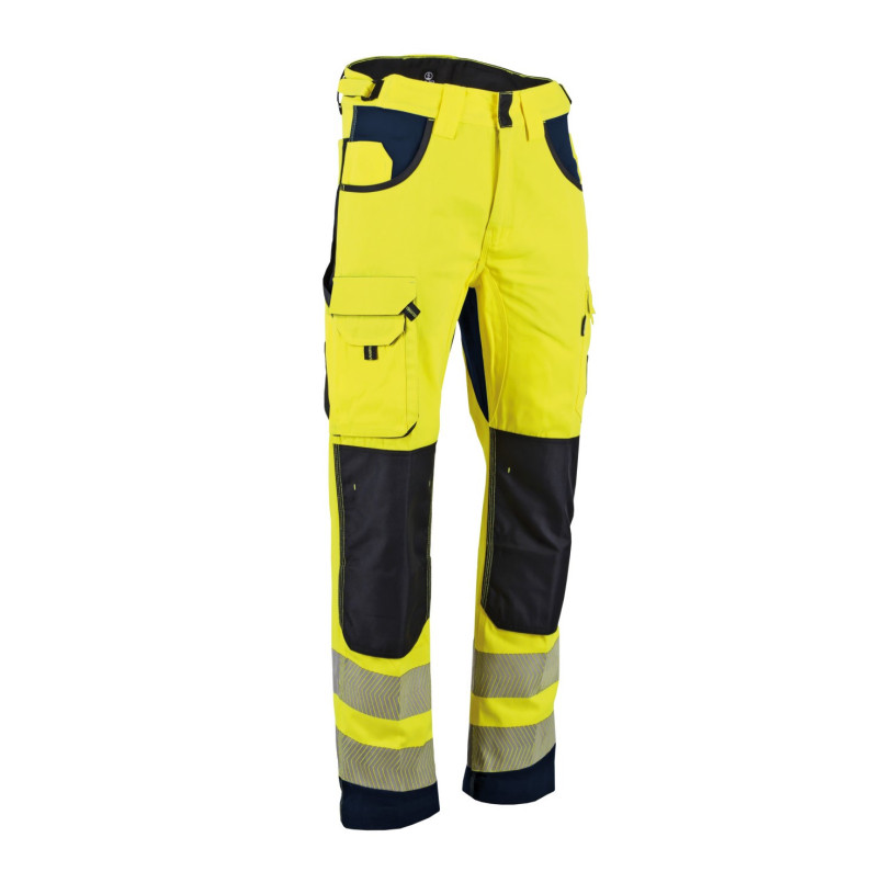 Pantalon HV AUTHENTIC DEFENSE Jaune/Marine Taille 38 LMA