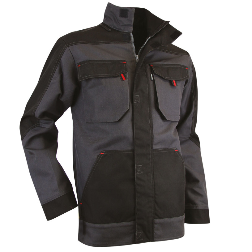 BLOUSON Gris/Noir-Cot/Poly-CERAMIQUE - T2(38/40-S) LMA Lebeurre
