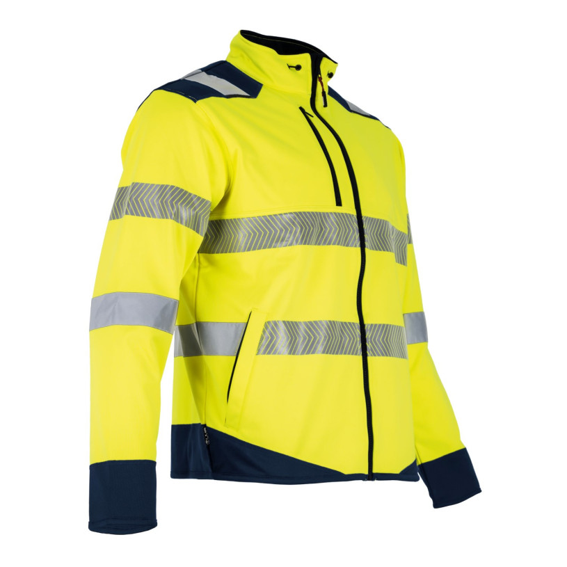 Veste Polaire HV AUTHENTIC Zippée Membranée FLASH JN/Marine Taille 5 LMA VESPOLTHVFLASHT5