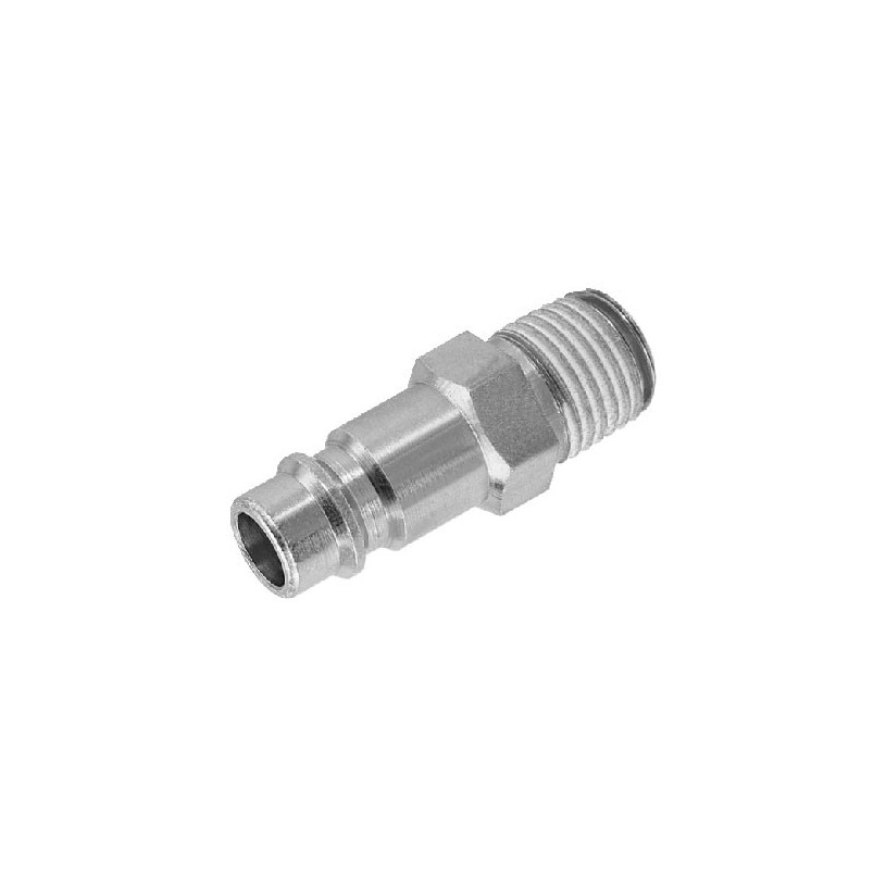 Embout raccord rapide passage Ø 7 mm - male G1/4 - Européen PREVOST